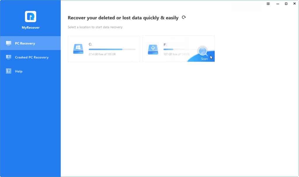 recover deleted files in Windows 10